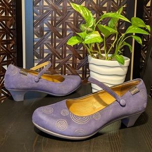 CAMPER Purple Suede Shoes